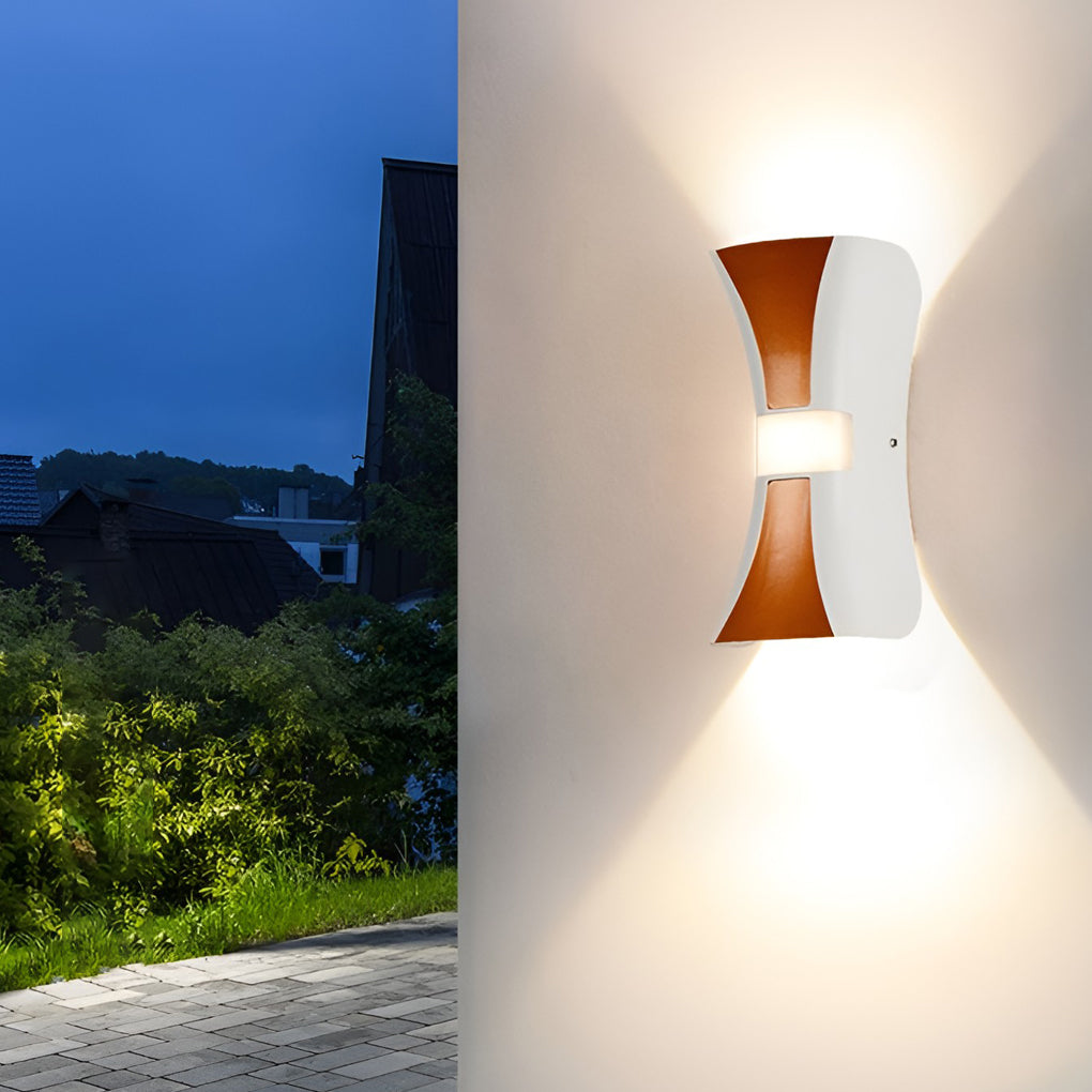 Modern LED Up Down Wall Light Waterproof Outdoor Sconce Aluminum
