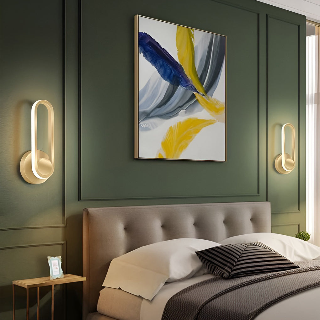 Rotatable Rectangular LED Wall Sconce Modern Adjustable Wall Lamp