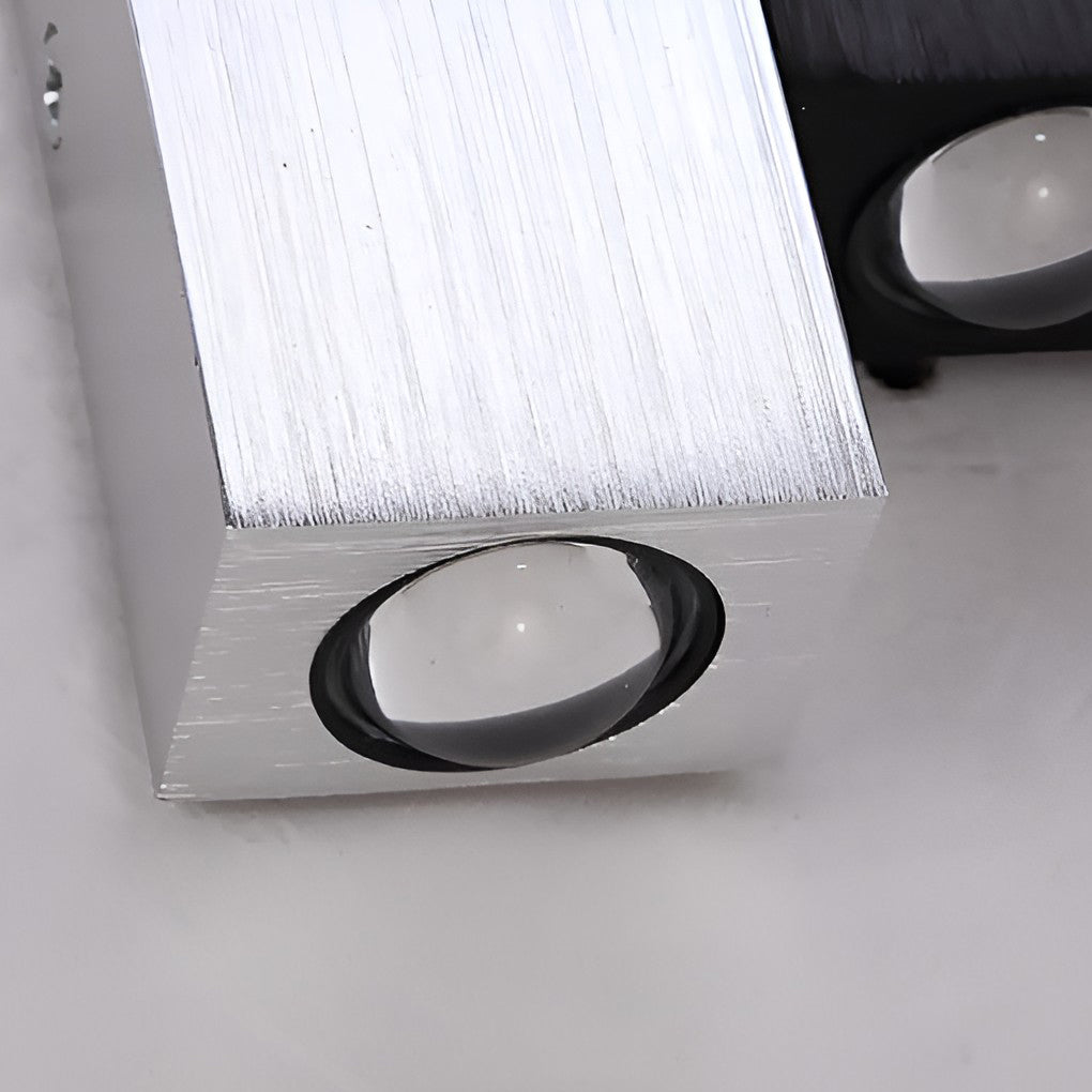 Modern Rectangular LED Wall Light Up Down Aluminum Sconce