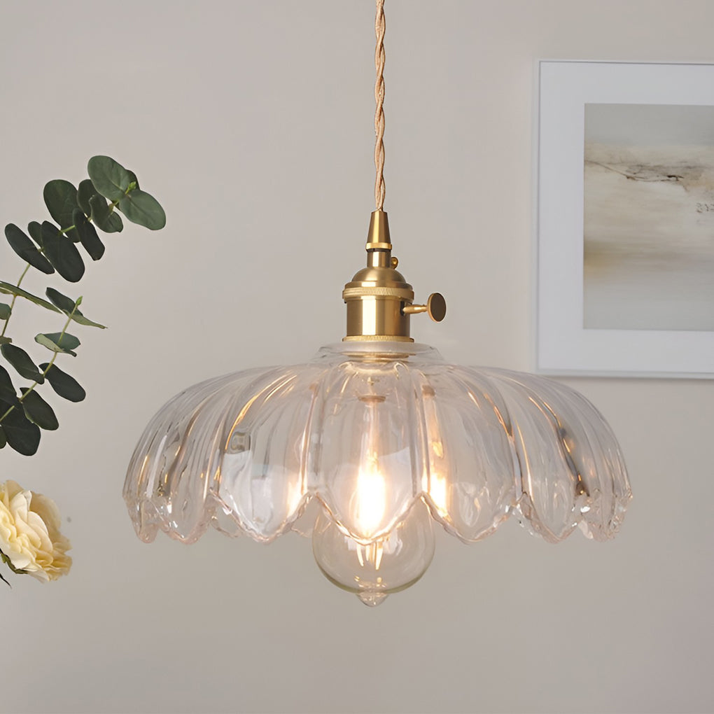 Flower Glass Pendant Light - Modern Nordic Kitchen Chandelier