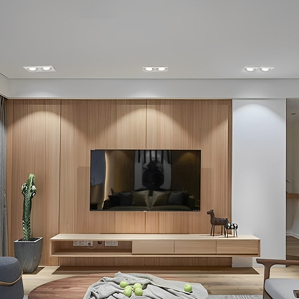 2-Light Adjustable Recessed Spotlight with Three-Step Dimming