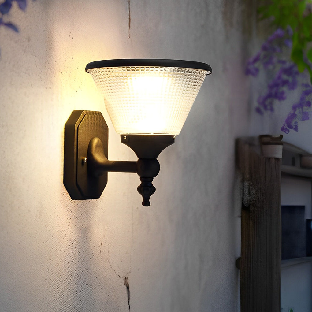 Solar LED Outdoor Wall Light with Remote Control