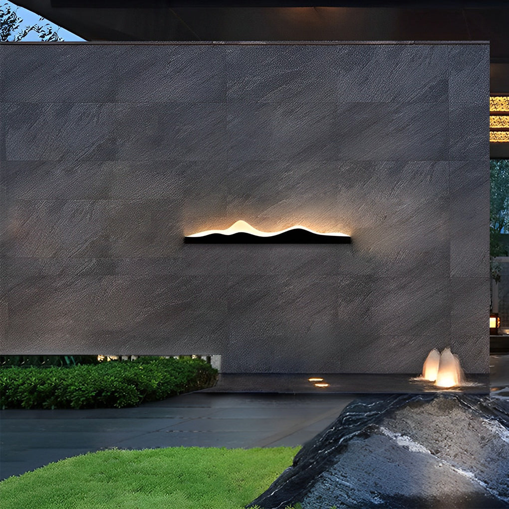 Mountain Scenery Modern LED Outdoor Wall Light - Waterproof IP65