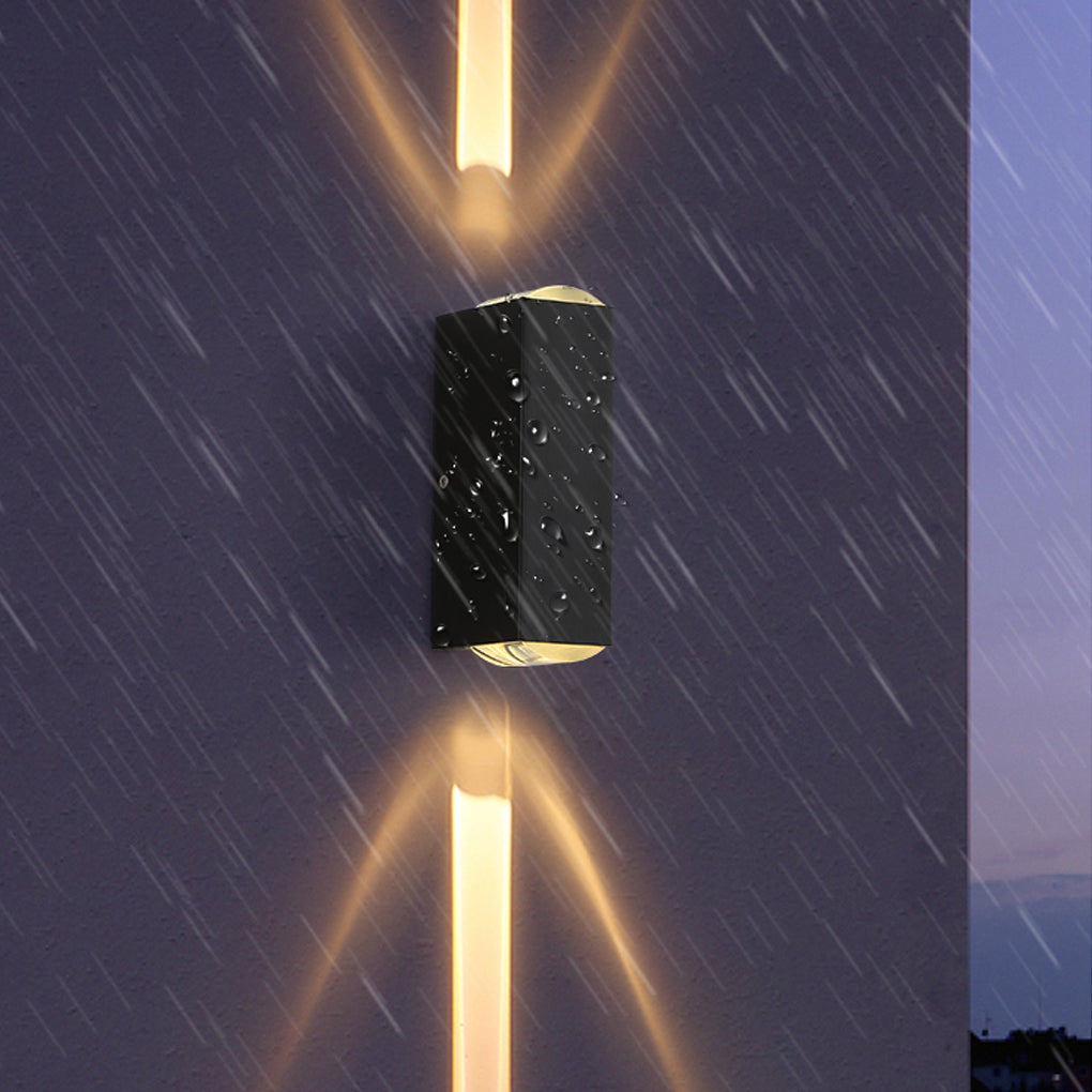 Industrial Waterproof Up Down Wall Light - Aluminum Outdoor Sconce