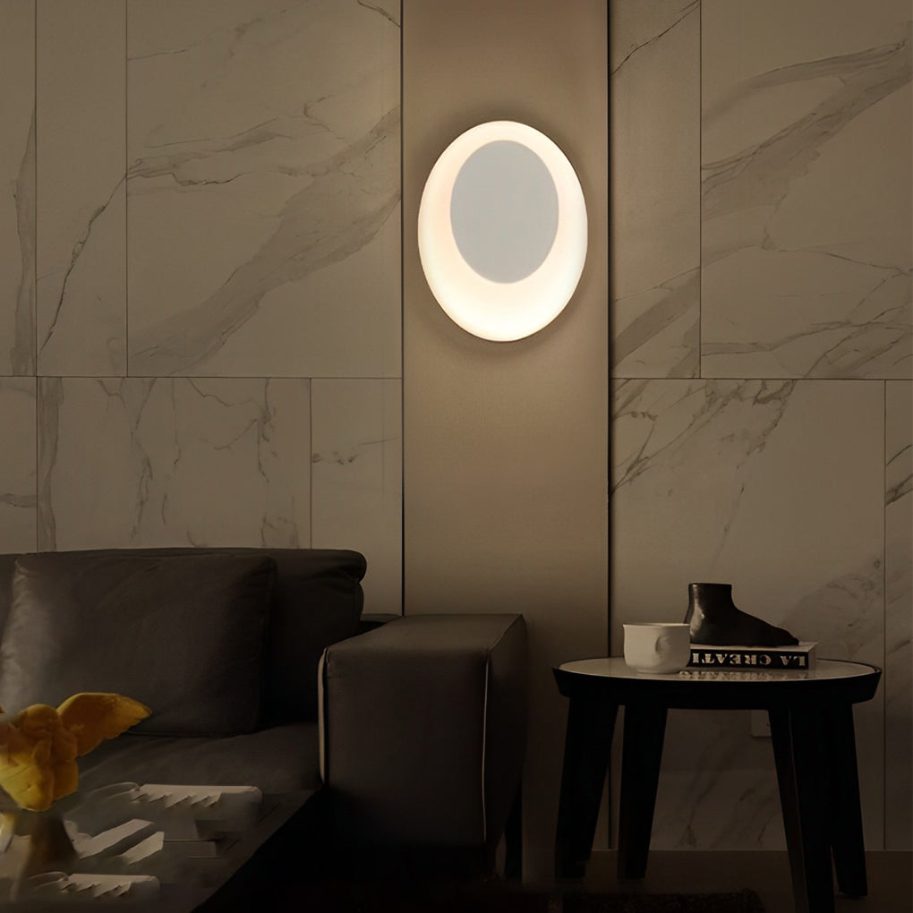 Oval LED Waterproof Modern Wall Sconce - Aluminum & Acrylic