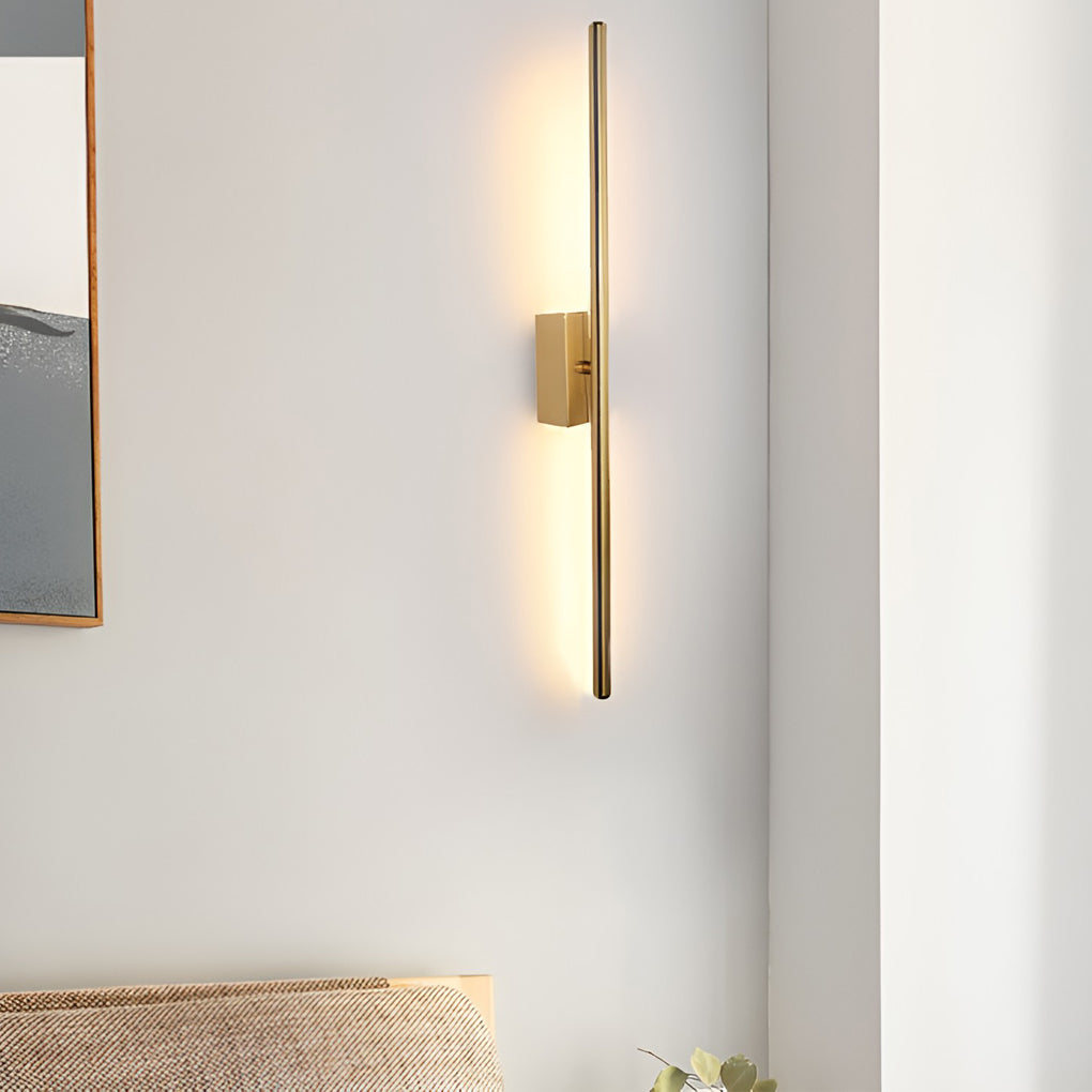 Modern Linear LED Wall Sconce – Electroplated Metal Fixture