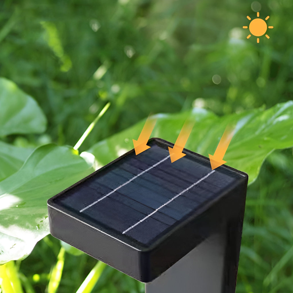 Solar Pathway Lights with Dusk-to-Dawn Sensor LED Outdoor Landscape
