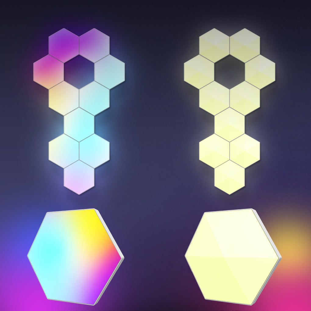 Hexagon RGBIC Smart Wall Lamp with App Control & Music Sync
