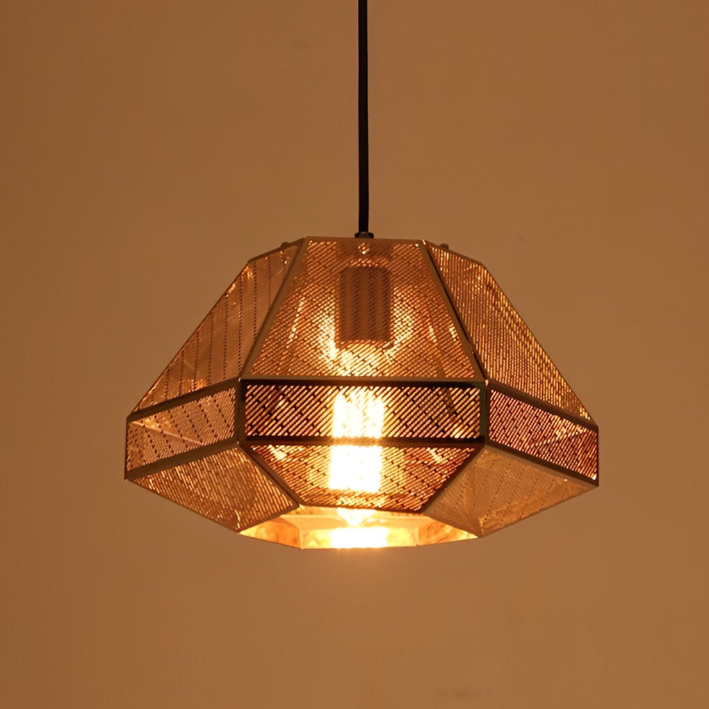 Geometric Stainless Steel Pendant Light - Modern Nordic Design