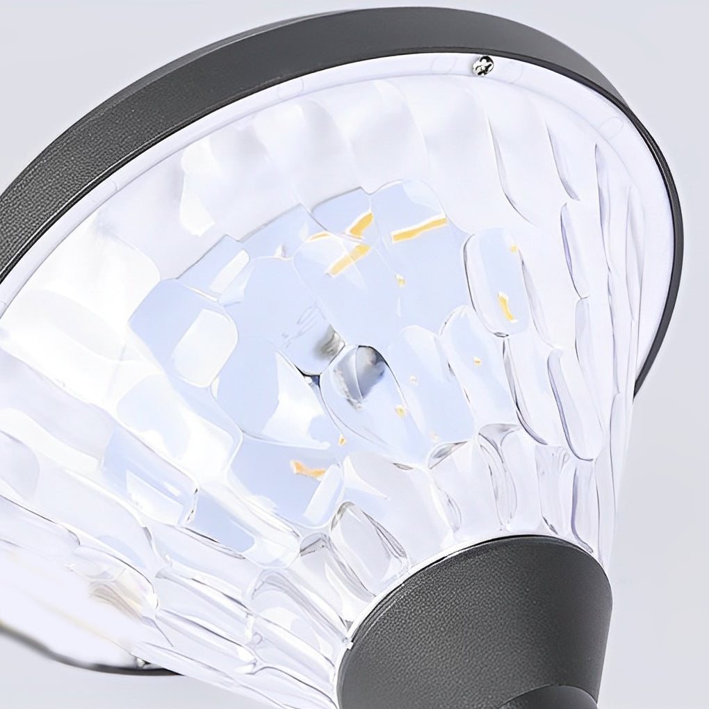Modern Solar Fence Post Light with Colorful Gradient Modes