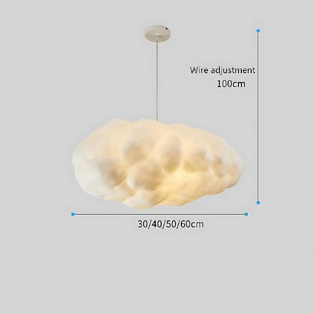 Cloud Shaped Modern Pendant Light - Artistic Hanging Lamp