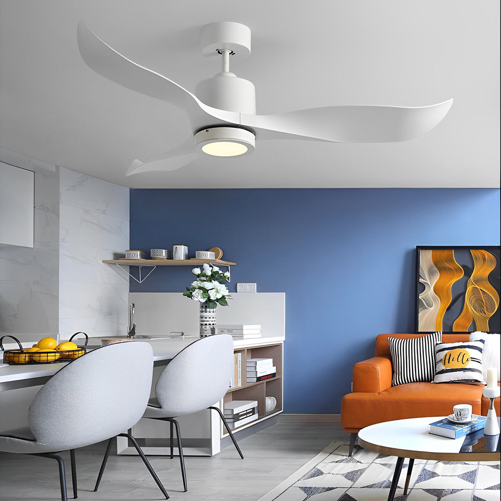 Modern 3-Blade Ceiling Fan with LED Light & Remote Control