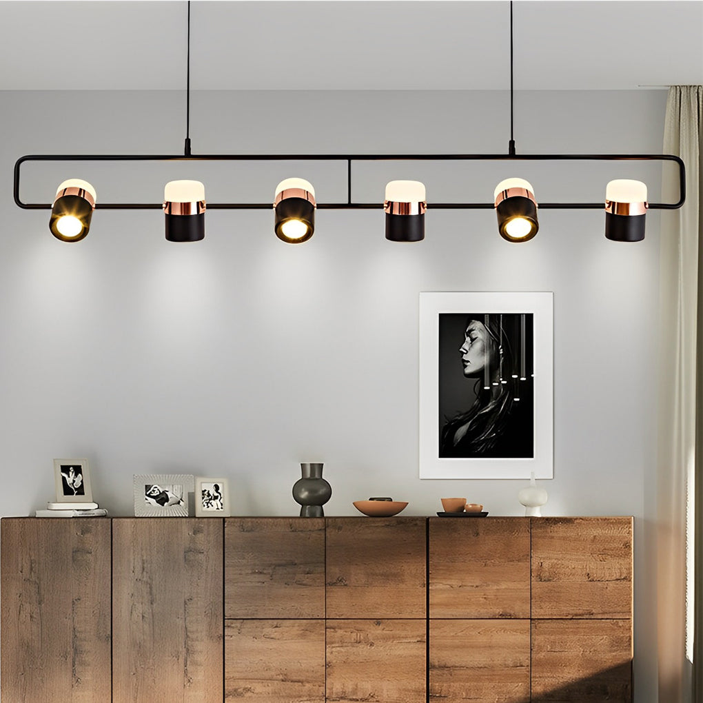 Rotatable Metal LED Pendant Light | Modern Adjustable Chandelier