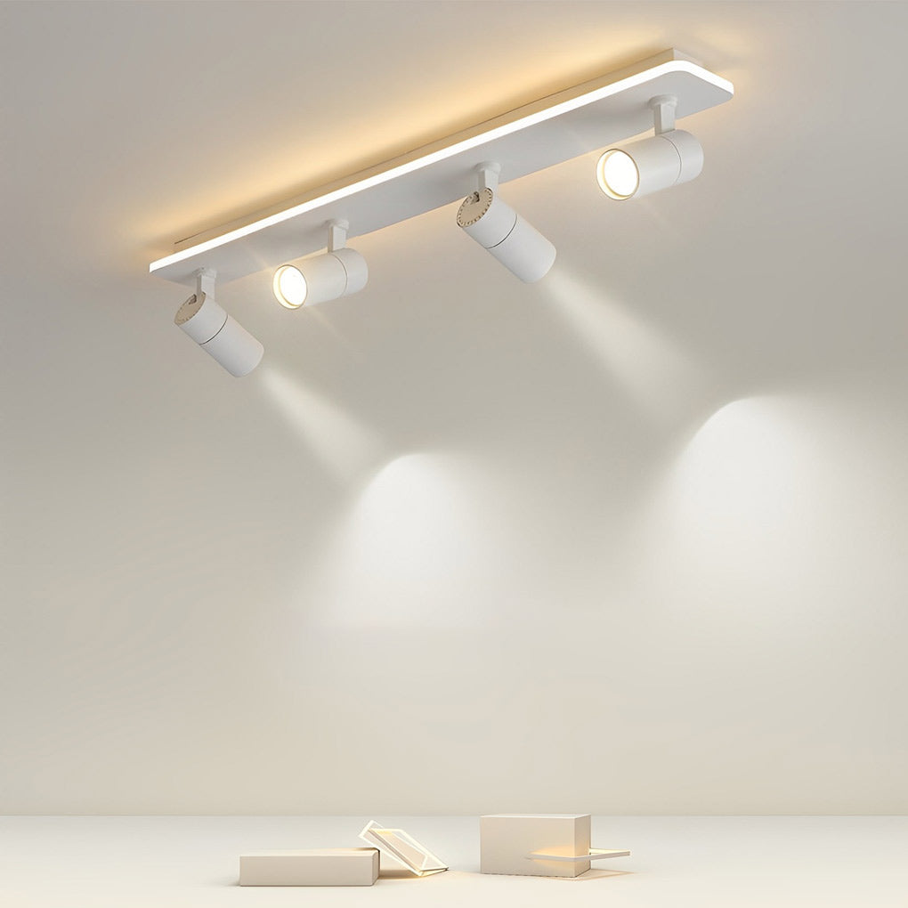 Modern Adjustable LED Track Spotlight - Aluminum Flush Mount 2/3/4