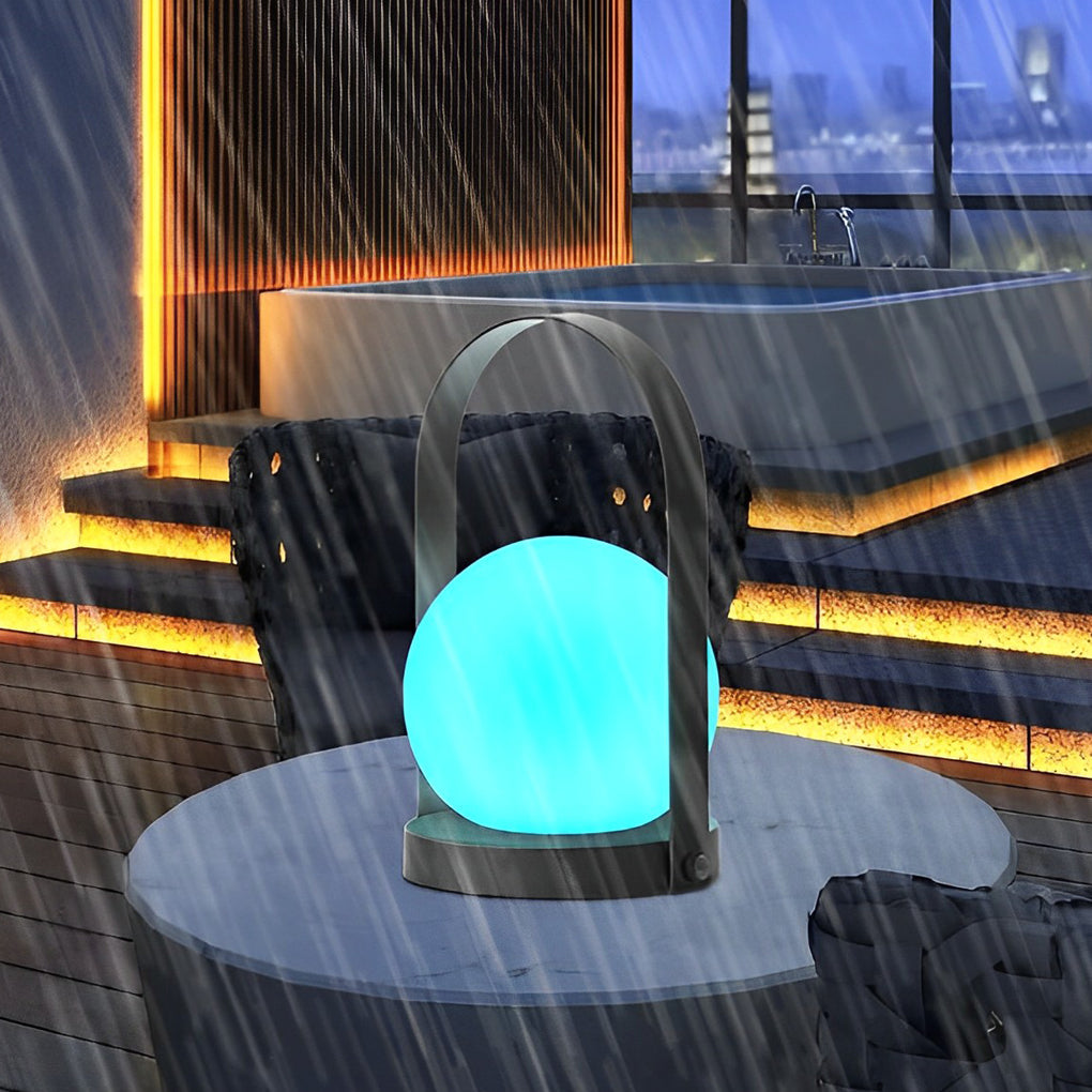 RGB LED Cordless Globe Table Lamp with Remote Control