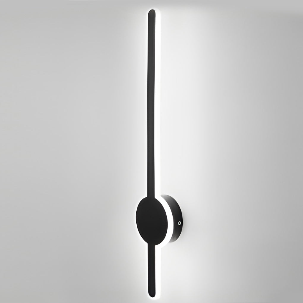 Modern LED Bar Wall Sconce - Black White Gold Hardware Finish