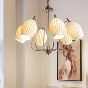 Ceramic Flower Chandelier – Modern Warm White Ceiling Light