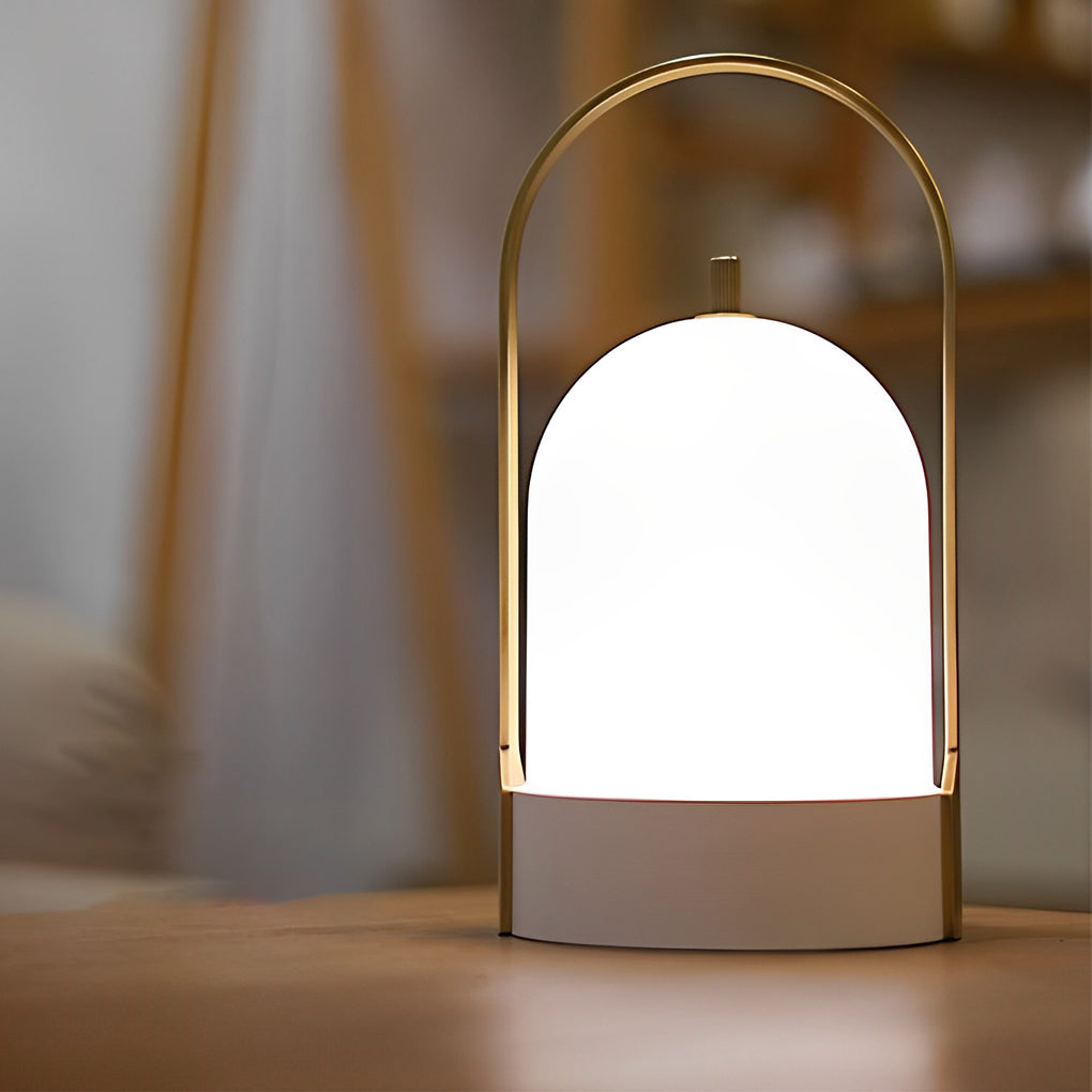 Portable LED Lantern Table Lamp with Dimmable Warm Light