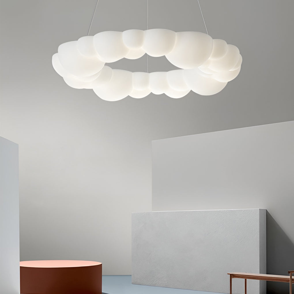 Cloud Shaped LED Ceiling Light with Stepless Dimming & Remote Control