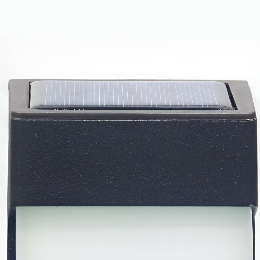 Solar Outdoor Wall Sconce with Light Sensor - Set of 2