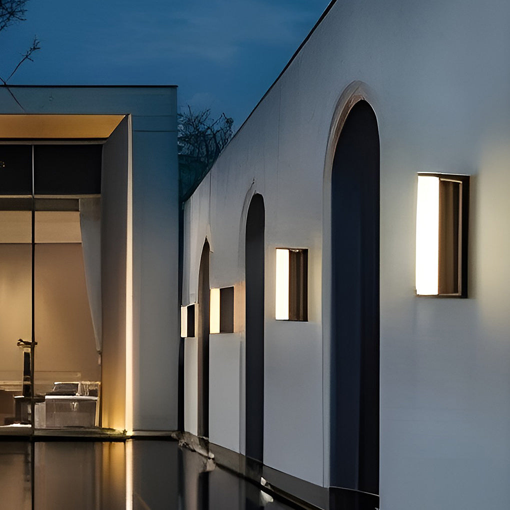 Linear Solar LED Outdoor Wall Light Waterproof Acrylic Sconce
