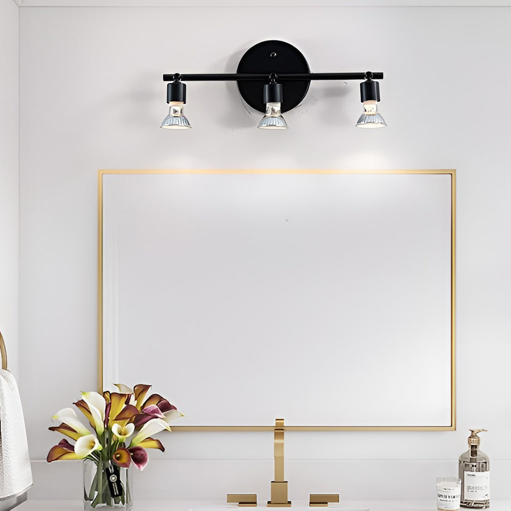 Adjustable Iron Directional Ceiling Light - Black Nordic Flush Mount