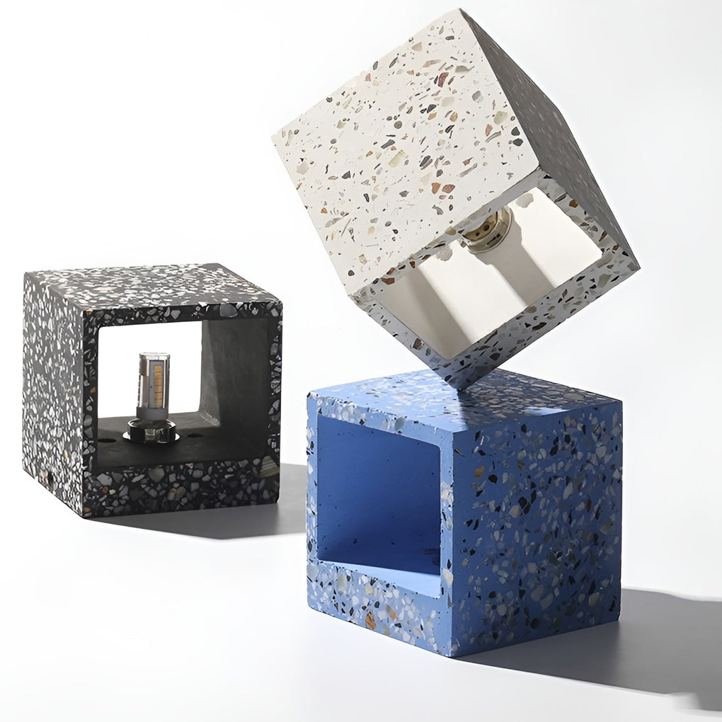 Square Terrazzo Up Down Wall Sconce Modern Minimalist Lighting