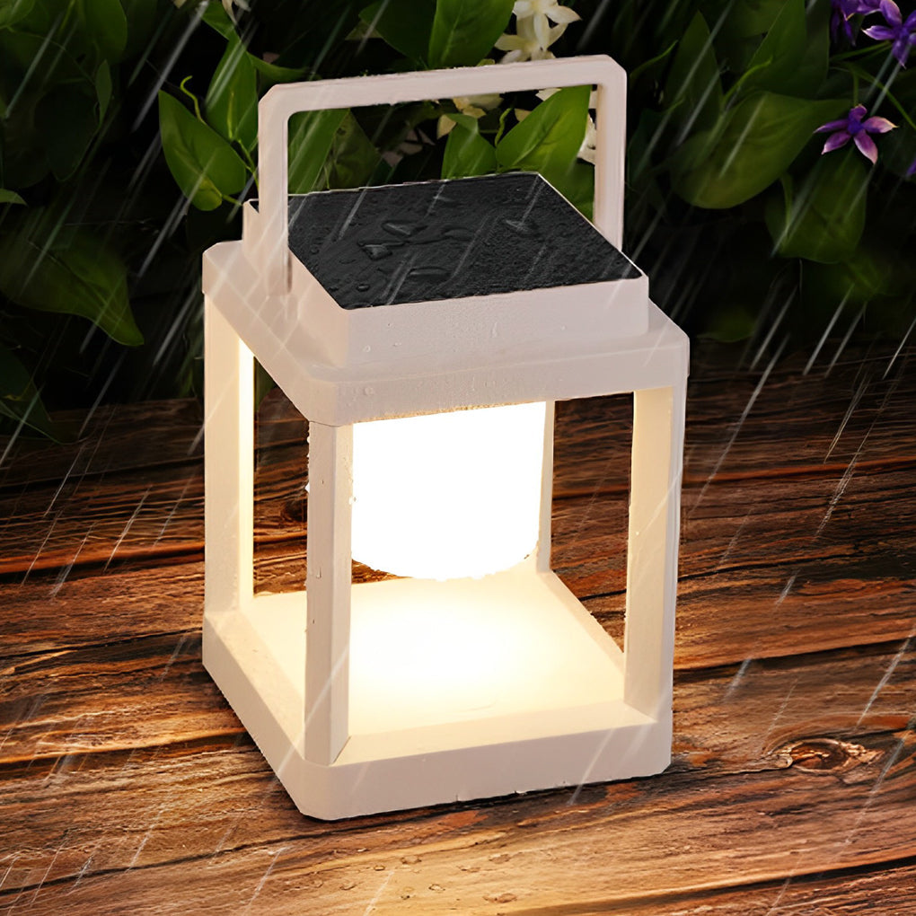 Portable Solar LED Outdoor Lantern with USB Charging