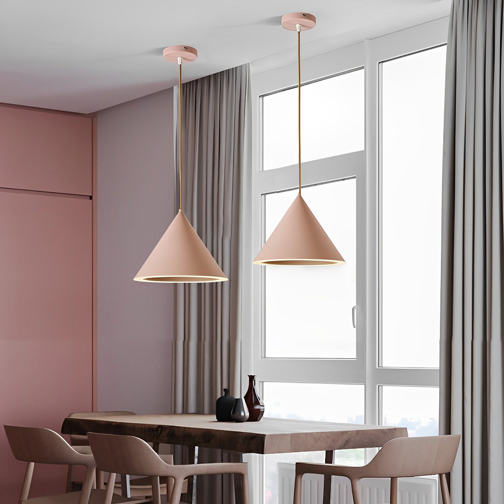 Minimalist Conical LED Pendant Light Modern Nordic Kitchen Island