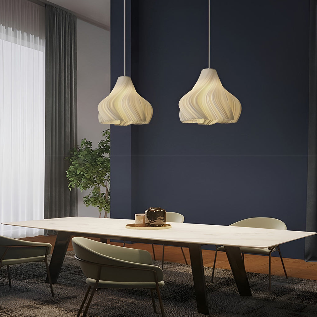 Modern 3D Printed Pendant Light – Nordic Sculptural Design – 16W
