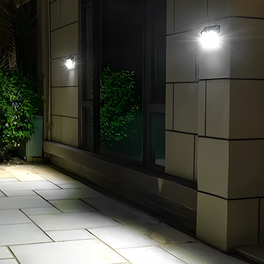 Solar Motion Sensor Wall Light Outdoor Waterproof LED Lamp