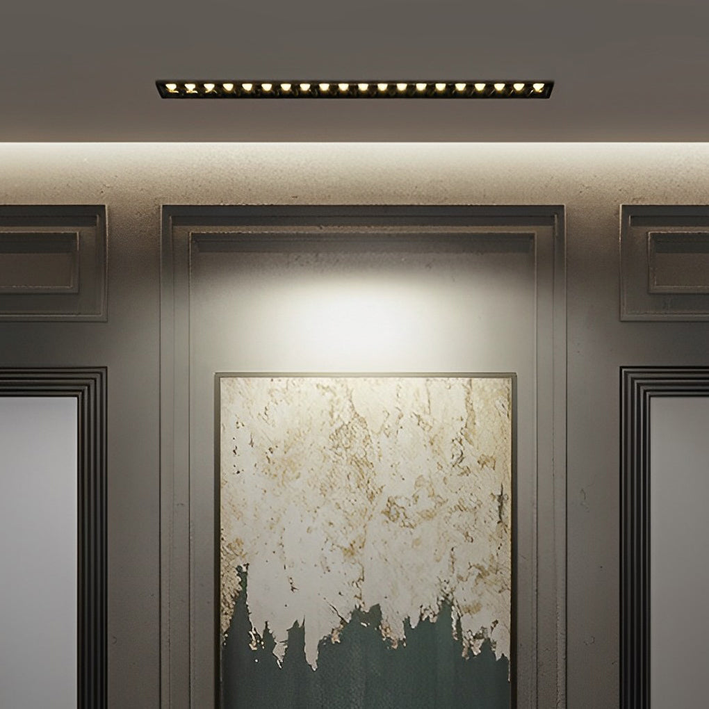 Modern Trimless Linear Recessed LED Spotlight Aluminum White