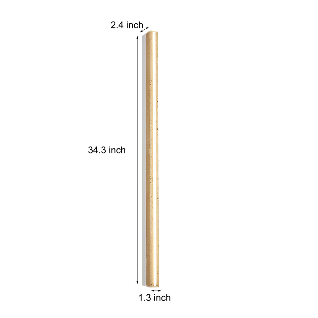 Travertine LED Dimmable Wabi-Sabi Japanese Wall Lamp 34.3"