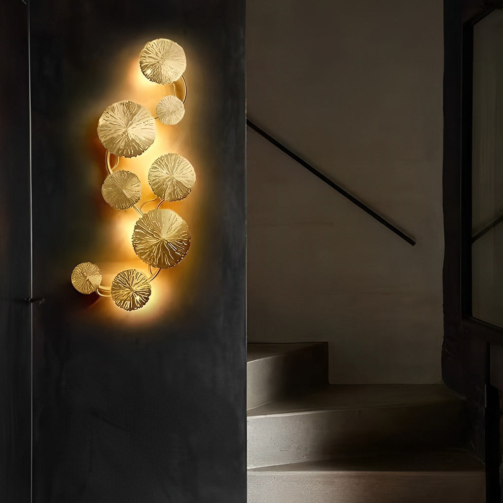 Lotus Leaf Hollow Stainless Steel Modern Wall Sconce