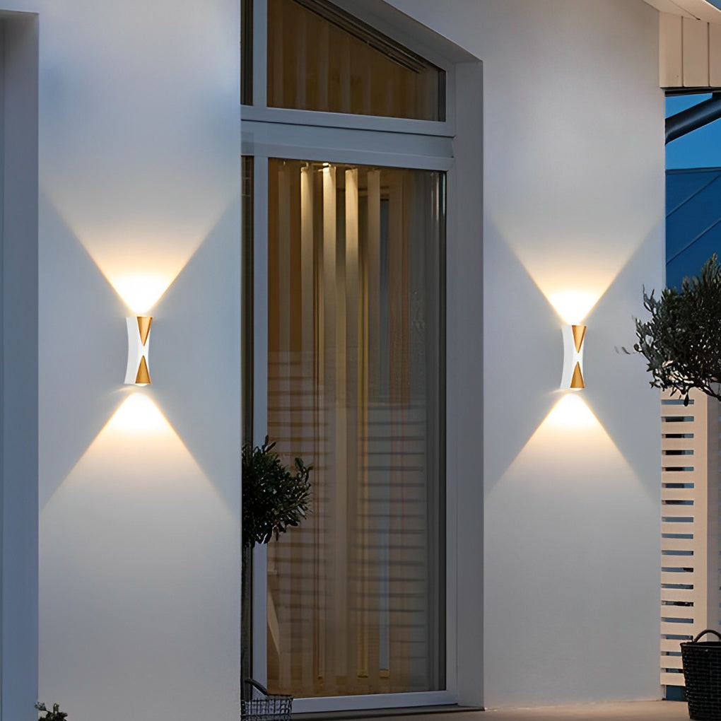 Modern LED Outdoor Wall Lamp - Waterproof Up Down Light Aluminum