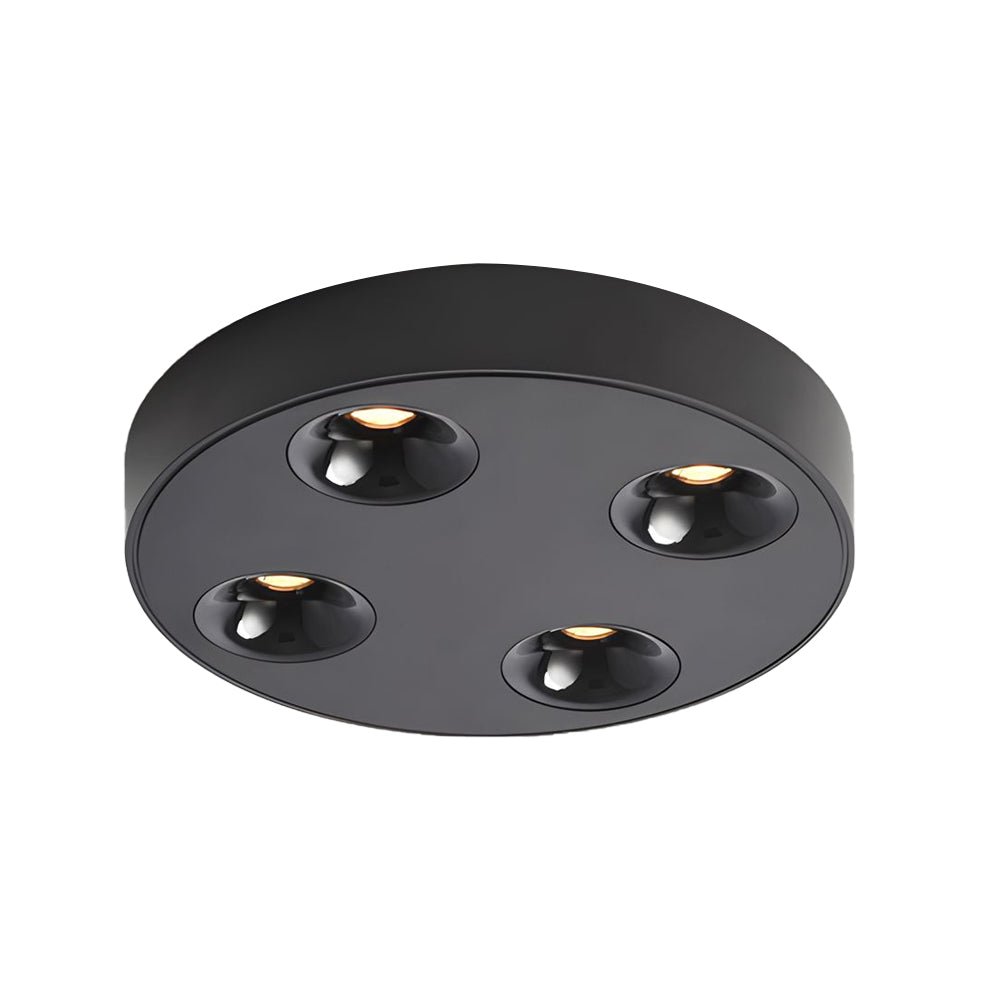 9.1-Inch Modern LED Flush Mount Ceiling Light - 4-Light Aluminum