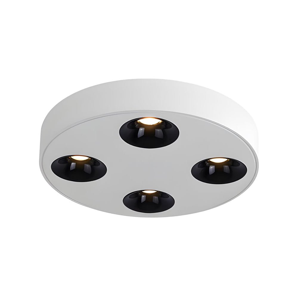 9.1-Inch Modern LED Flush Mount Ceiling Light - 4-Light Aluminum