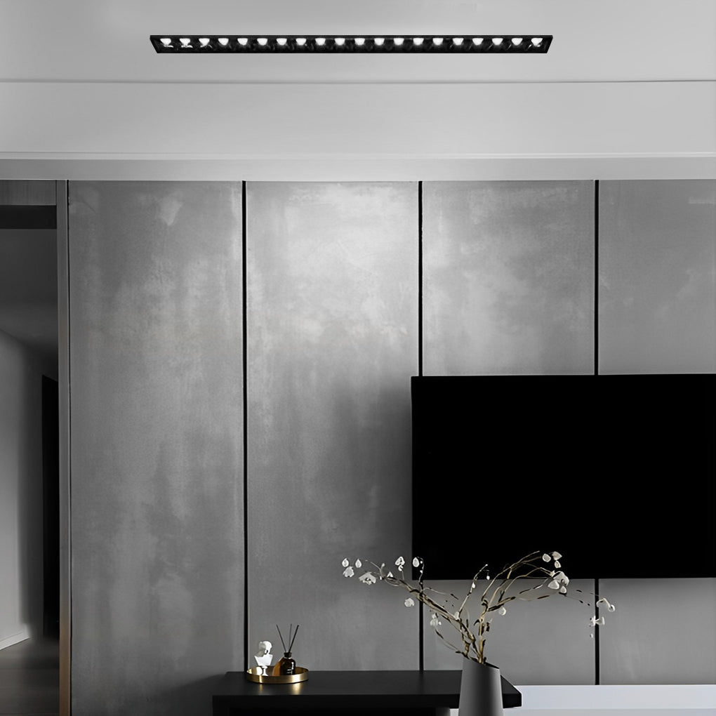 Modern Trimless Linear Recessed LED Spotlight Aluminum White
