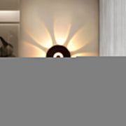 Modern Black Aluminum LED Wall Sconce Waterproof IP65