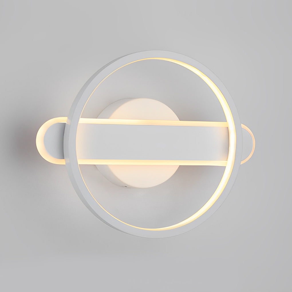 Modern LED Eye Care Wall Light - Circular Aluminum Fixture