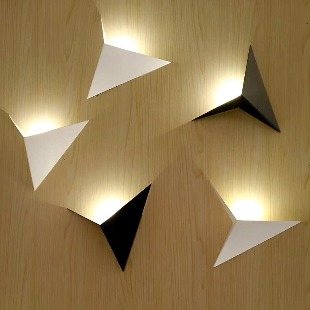 Geometric Nordic Wall Sconce | Modern LED Wall Light | Iron Finish