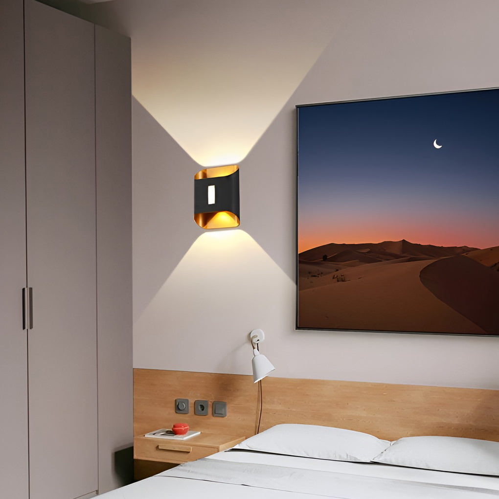 Modern LED Up Down Wall Light | Waterproof Aluminum Outdoor Sconce