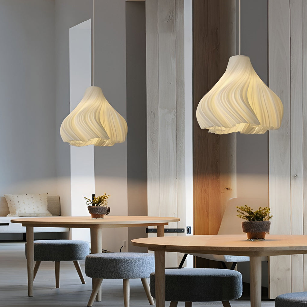 Modern 3D Printed Pendant Light – Nordic Sculptural Design – 16W