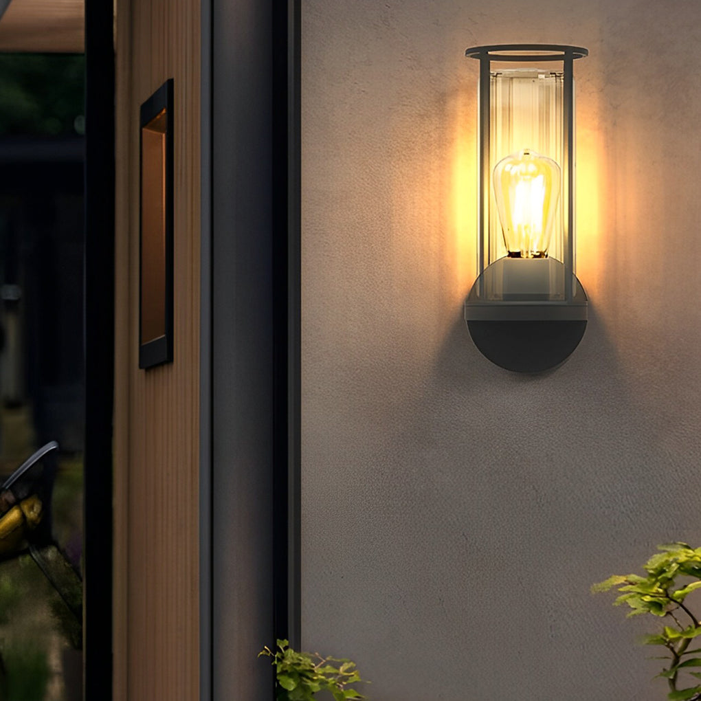 Modern Round Stainless Steel Outdoor Light – Wall & Post Mount