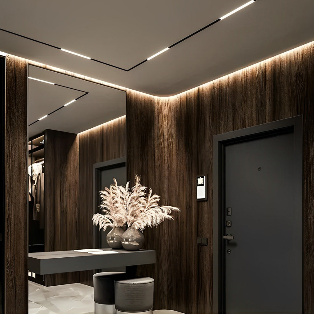 Recessed LED Strip Light - Modern Under Cabinet Linear Lighting