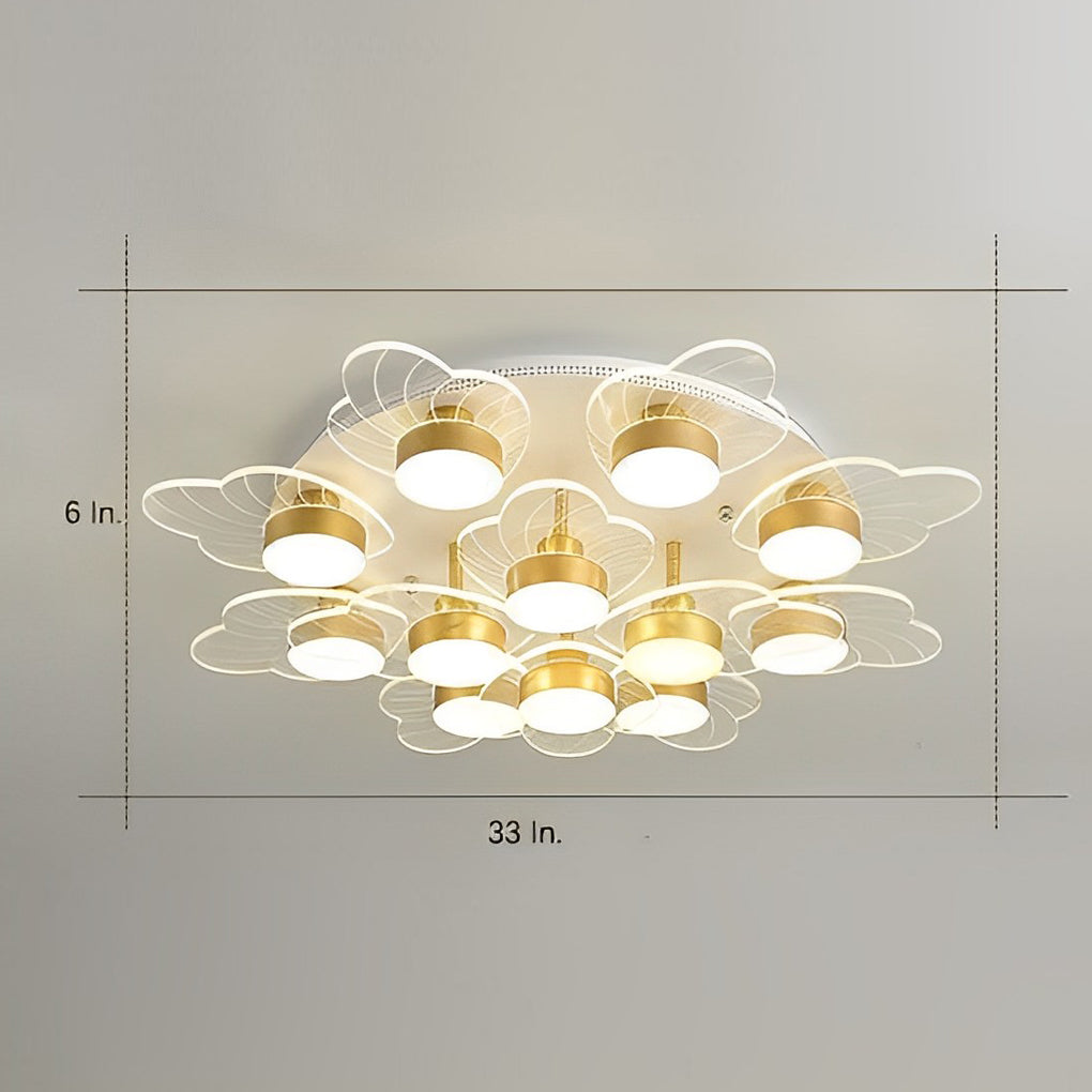 Nordic Flower Acrylic LED Flush Mount Ceiling Light