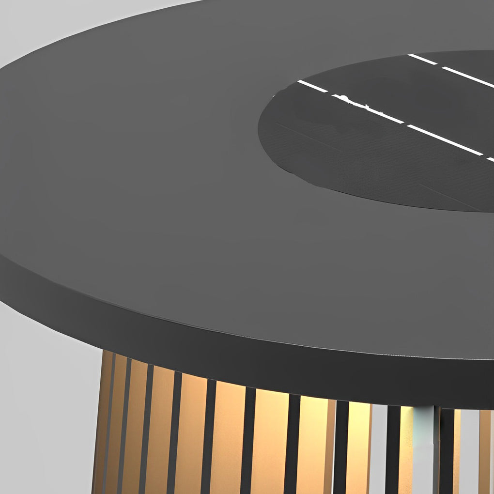 Solar Outdoor Lantern with RGB Lighting & Iron Cage Design