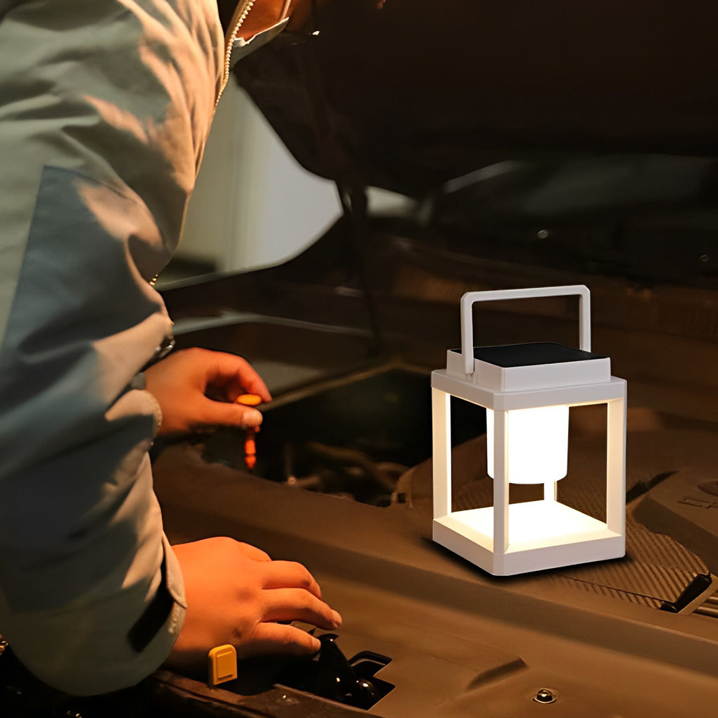 Portable Solar LED Outdoor Lantern with USB Charging