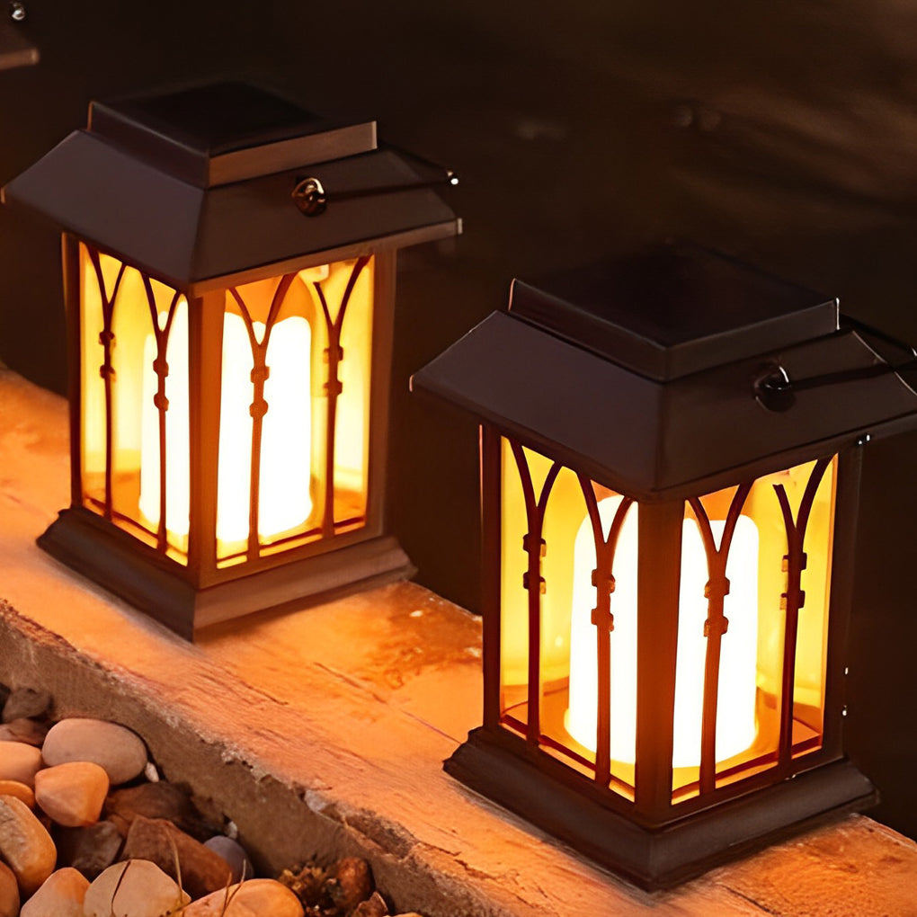 Solar LED Outdoor Lantern with Intelligent Light Sensor