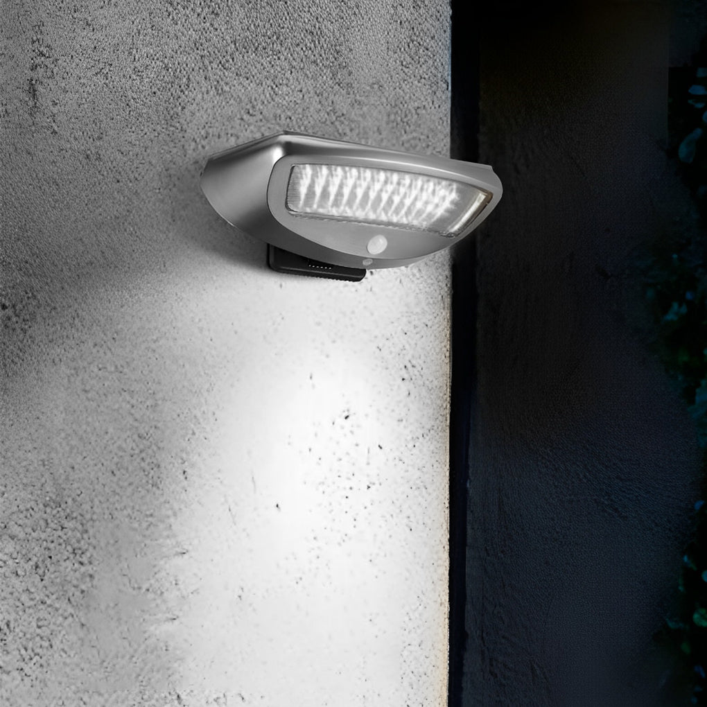 Motion Sensor Solar Outdoor Wall Light with Adjustable Panel